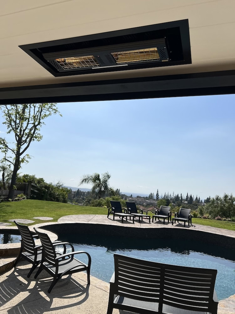 Solaira ICR H2 installed recessed on the deck of a residential property in Lake Forest, CA