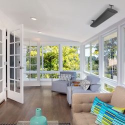 Aura Shadow Series Heater (Model DS2400) installed in this residential sunroom/living room