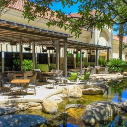 Bromic heaters in the Outdoor patio area of the JW Marriott in Las Vegas