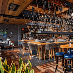 Solaira ICR heaters surface and recess mounted for Water Grill Costa Mesa CA